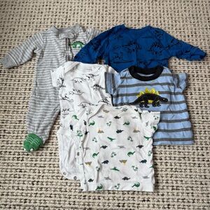 5 pieces of Dinosaur Baby Clothing by Carters